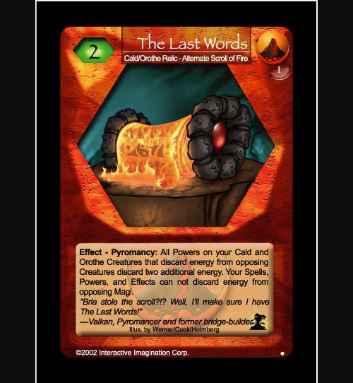 The Last Words - Cald - Foil